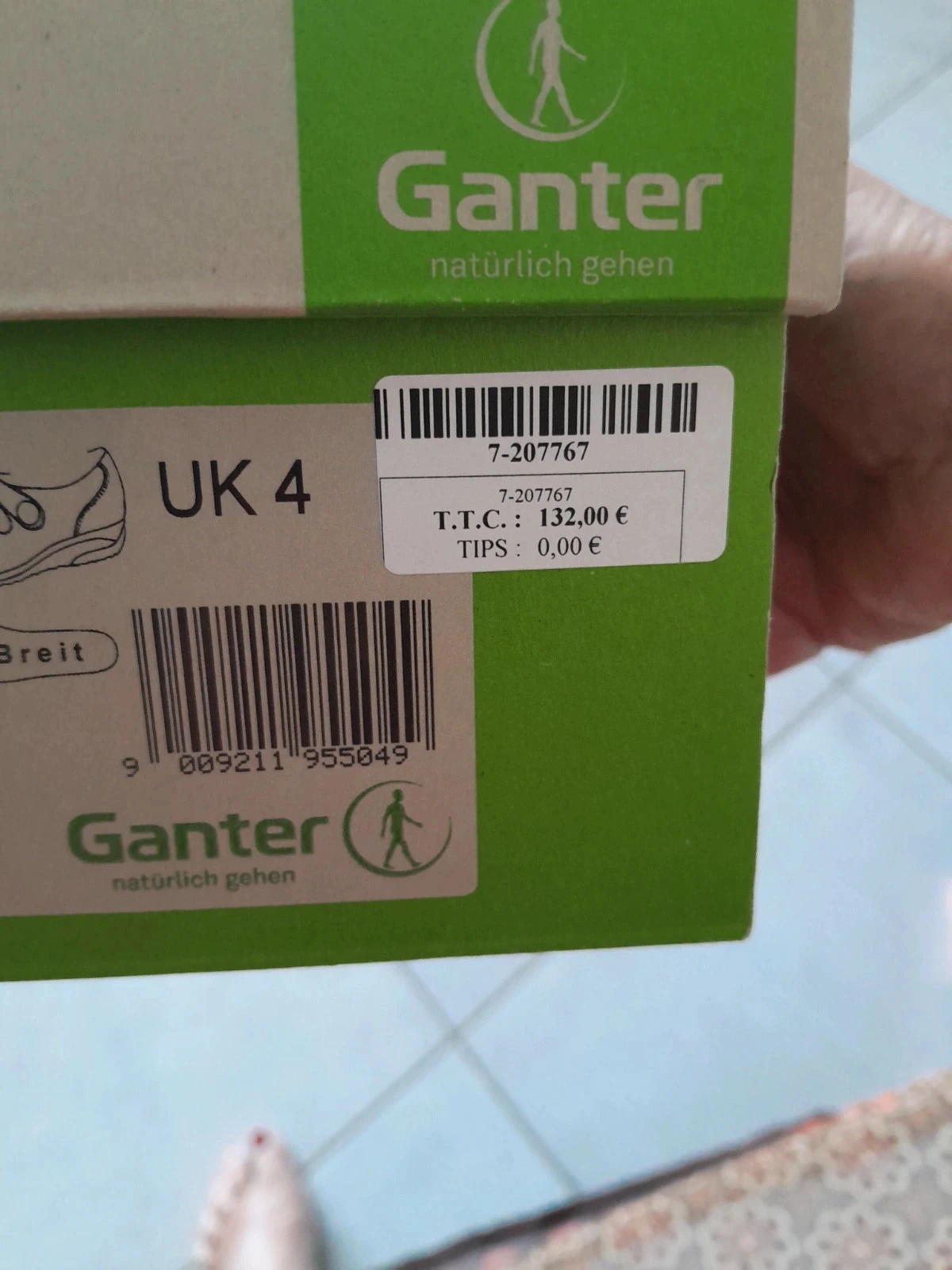 Tênis conforto Ganter Hedy H em couro preto - Tamanho 37 (UK 4 - Largura H) – photo 8